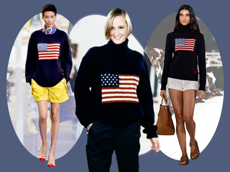 Ralph Lauren American flag sweater history Catwalk book 2026